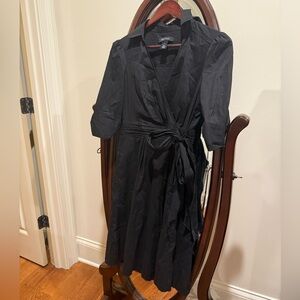 White House Black Market Black Wrap Dress